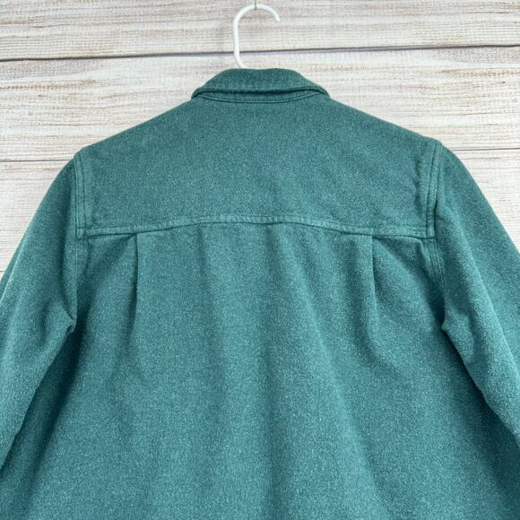 Madewell Flannel Oversized Ex-Boyfriend Swing Shirt Womens Small Green - Picture 4 of 13